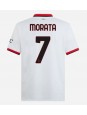 AC Milan Alvaro Morata #7 Vieraspaita 2024-25 Lyhythihainen